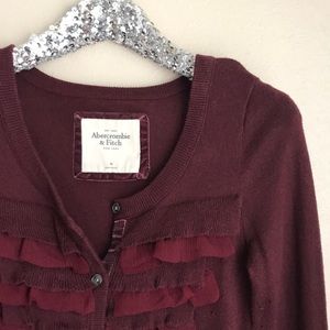 Adorable maroon cardigan